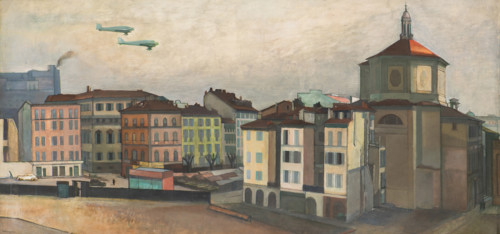 Piazza Santo Stefano di Milano , 1935. Creator: Penagini, Siro (1885-1952).