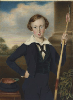 Portrait of Franz Joseph I of Austria, c1840. Creator: Daffinger, Moritz Michael (1790-1849).