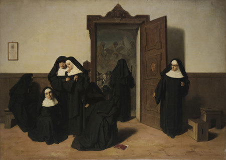 The suppression of the monastery, 1867. Creator: Mazza, Giuseppe (1817-1884).