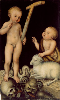 Christ and John the Baptist as Children, 1538-1540. Creator: Cranach, Lucas, the Elder (1472-1553).