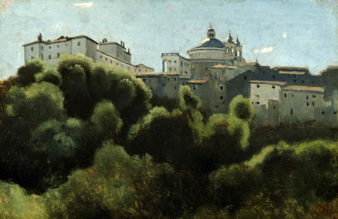 Palazzo Chigi, Ariccia, 1826-1827. Creator: Corot, Jean-Baptiste Camille (1796-1875).