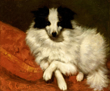 Study of a dog, 1861-1862. Creator: Courbet, Gustave (1819-1877).