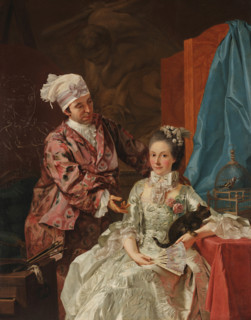 Self-Portrait with his Wife, 1757. Creator: Baldrighi, Giuseppe (1722-1803).