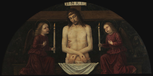 Pietà with Two Angels, 1488-1490. Creator: Bergognone, Ambrogio (1453-1523).