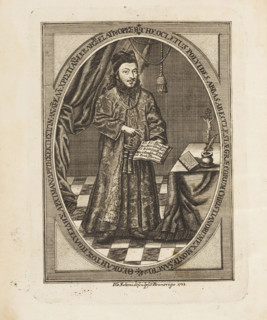 Theoklitos Polyeidis (1698-1759). Frontispiece from: Sacra tuba fidei, 1736. Creator: Schmidt, Johann Georg (1694-1767).