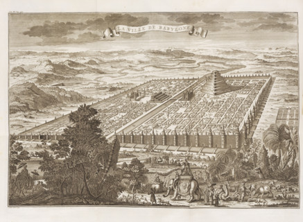 Ancient Babylon. From "Histoire universelle depuis le commencement du monde", 1742. Creator: Punt, Jan (1711-1779).