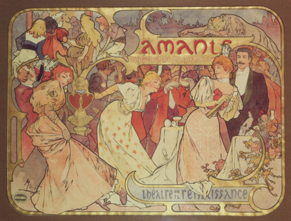 Les Amants, 1895. Creator: Mucha, Alfons Marie (1860-1939).