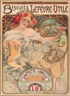 Biscuits Lefevre-Utile, c1900. Creator: Mucha, Alfons Marie (1860-1939).