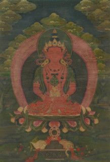 Thangka of Amitayus, 18th century. Creator: Tibetan culture.