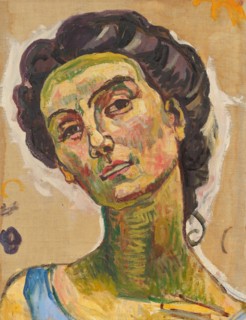 View into Infinity, Head Study, c1914. Creator: Hodler, Ferdinand (1853-1918).