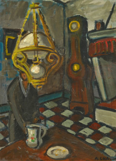 Intérieur avec chandelier. Creator: Chabaud, Auguste (1882-1955).
