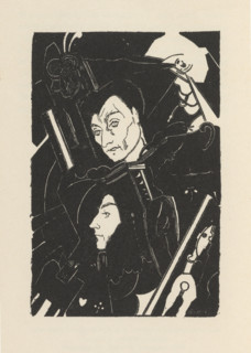 Frontispiece of Correspondance avec Jacques Rivière de Antonin Artaud, 1927. Creator: De Boschère, Jean (1878-1953).
