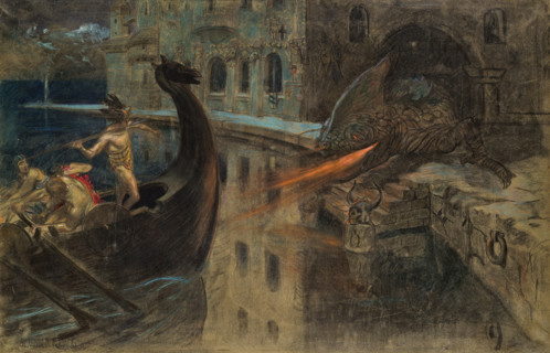 Mythological scene, c1910. Creator: Rothaug, Alexander (1870-1946).