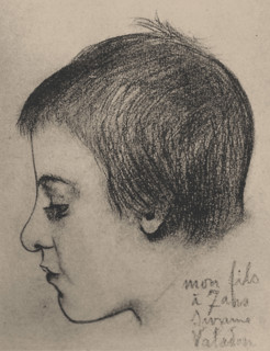 Portrait of Maurice Utrillo at the age of 7. (Photo reproduction by Gustave Coquiot, 1925), 1890. Creator: Valadon, Suzanne (1865-1938).