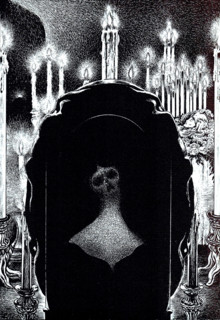 Illustration for the story "Life in Death (The Oval Portrait)" by Edgar Allan Poe, 1905. Creator: Martini, Alberto (1876-1954).