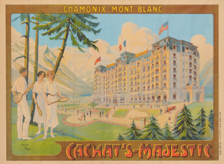Cachat's Majestic Hotel. Chamonix Mont Blanc, c1910. Creator: Faria, Cândido de (1849-1911).