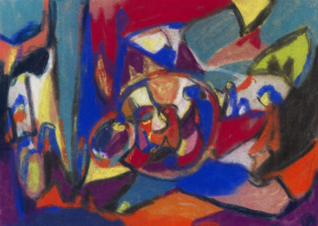 Composition (Worship), 1930. Creator: Hölzel, Adolf (1853-1934).