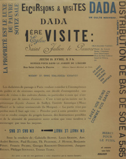 Excursions et visites dada. 1ère visite: Eglise Saint Julien le Pauvre, 1921. Creator: Historic Object.