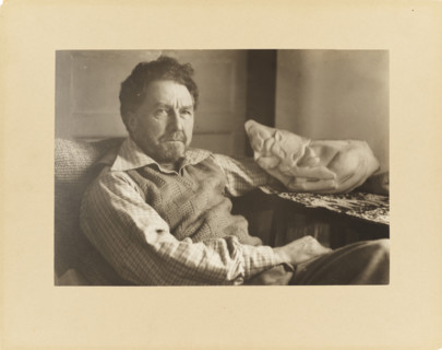 Ezra Pound, 1939. Creator: Genthe, Arnold (1869-1942).