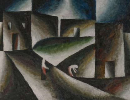 Ascetic Landscape II, 1922. Creator: Segal, Arthur (1875-1944).