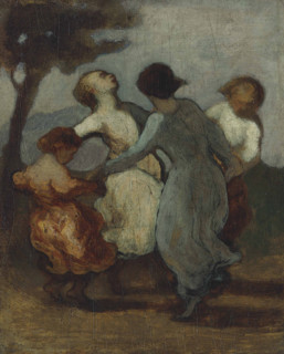 Round dance, 1850-1852. Creator: Daumier, Honoré (1808-1879).