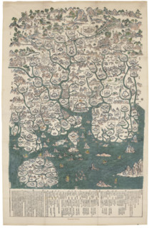 Map of Guangdong Province, c.1739. Creator: Anonymous master.