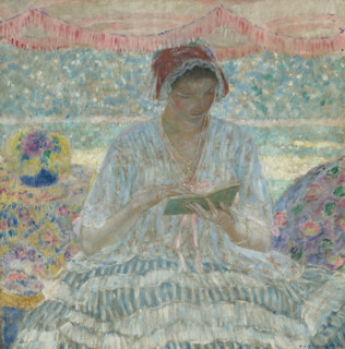 Under the Awning, 1916. Creator: Frieseke, Frederick Carl (1874-1939).