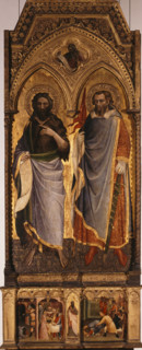 Saints Nemesius and John the Baptist, 1385. Creator: Spinello, Aretino (c. 1350-1410).