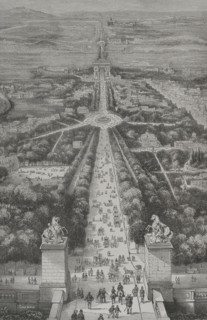 The Champs-Élysées, Paris, France, 1856.  Creator: Unknown.