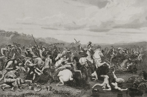 The Carthaginian general and statesman Hannibal in the Iberian Peninsula, Second Punic War, 1852.  Creator: Antonio Roca Sallent.
