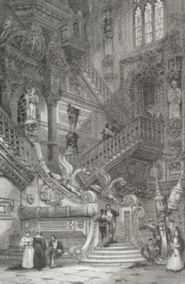 Interior of Burgos Cathedral, Spain, 1856.  Creator: Unknown.