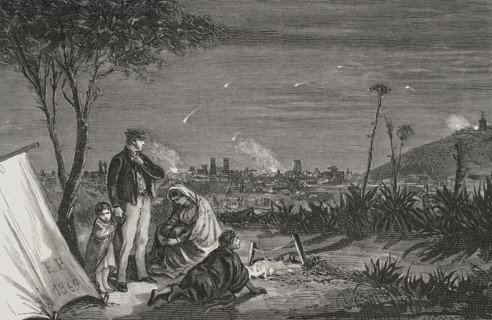 Uprising against Espartero's policies, Revolution in Barcelona, 1879.  Creator: Jose Gomez.