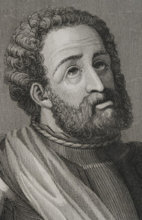 Rodrigo Díaz de Vivar, known as El Cid Campeador (c1043-1099), Castilian nobleman, knighted, 1853.  Creator: Antonio Roca Sallent.