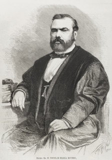Nicolás María Rivero (1814-1878), Spanish politician, founder of the Partido Demócrata, 1878. Creators: Bernardo Rico, José Vallejo.