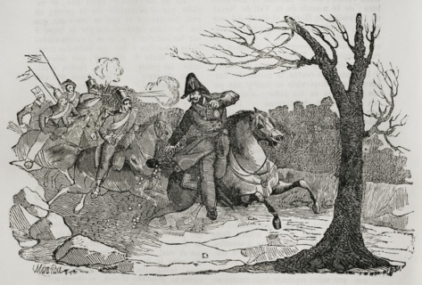Balmaseda's flight, First Carlist War (1833-1840), 1842.  Creator: Manuel Miranda.
