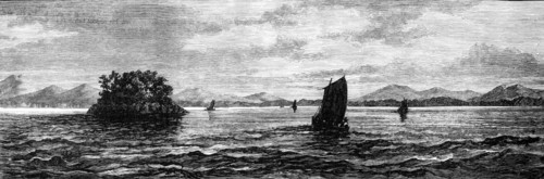 The Straits of Sunda, as seen after leaving Anjer, 1883. Creator: Unknown.