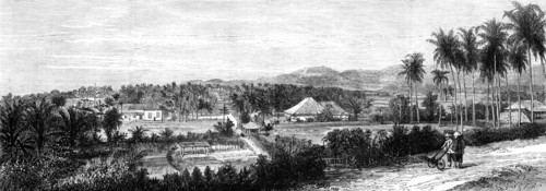 Telok Betong, Sumatra, one of the places destroyed, 1883. Creator: Unknown.