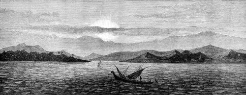 Anjer, on the Coast of Java, destroyed by the eruption, 1883. Creator: Unknown.