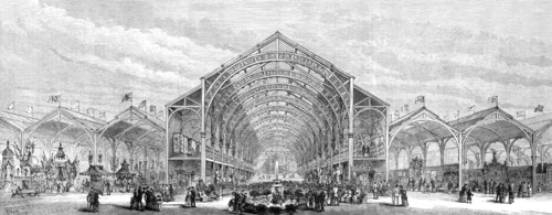 The Irish Industrial Exhibition at Cork: interior sectional view, 1883. Creator: Unknown.
