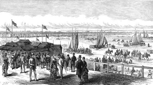The British Association at Southport: the Sands and Pier, 1883. Creator: Unknown.