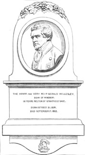 Monument to the late Dean of Windsor in Strathfieldsaye Church, 1883. Creator: Unknown.