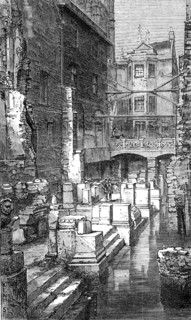 Roman baths discovered at Bath, 1883. Creator: Kemp.