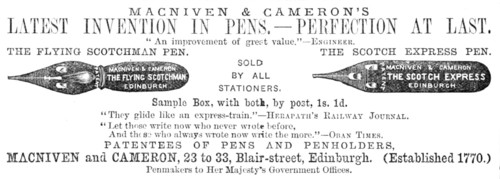 Latest Invention in Pens - Perfection at Last, 1883. Creator: Unknown.