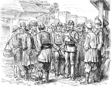 Sketches of the Insurrection in Servia; Government Officer..., 1883. Creator: Unknown.