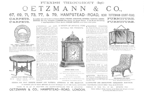 Oetzmann & Co., furniture, 1883.  Creator: Unknown.