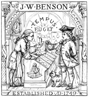 J. W. Benson Watchmakers, 1883. Creator: Unknown.