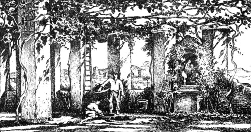 In the Gardens of SS. Giovanni e Paolo...by C. Earle:...Institute of Painters in Oil Colours, 1883. Creator: Unknown.
