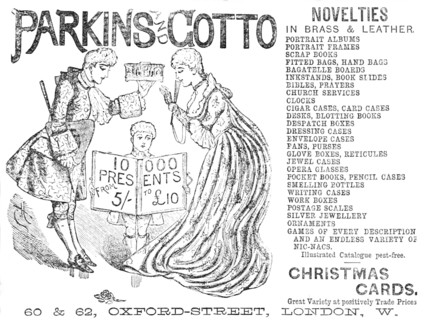 Parkins & Gotto - Novelties, 1883.  Creator: Unknown.