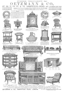 Oetzmann & Co, Furniture, 1883. Creator: Unknown.
