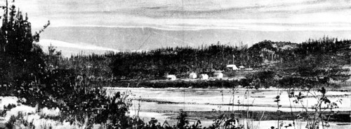 Lord Lonsdale’s travels in the Arctic regions of North America: Fort Norman, Mackenzie River, 1890. Creator: Unknown.